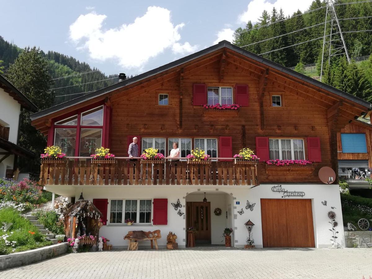 Ferienwohnung Casa Ursina Tujetsch Bagian luar foto